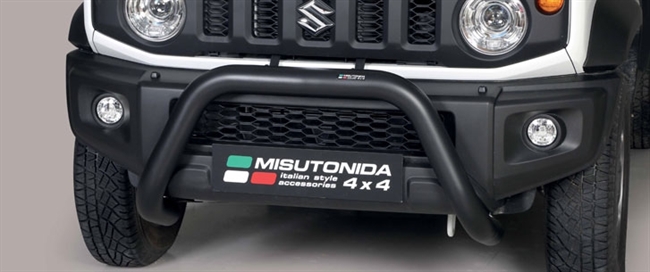 Frontbøjle (Super Bar) EU godkendt - Sort i rustfri stål til Suzuki Jimny årg. 18+