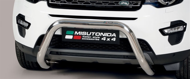 Frontbøjle (Super Bar) EU godkendt - Blank i rustfri stål til Land Rover Discovery Sport årg. 18+