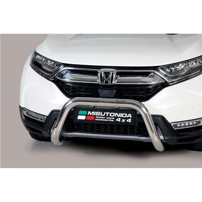 Frontbøjle (Super Bar) - EU godkendt - Fås i sort og blank - i rustfri stål til Honda CRV Hybrid årg. 19+