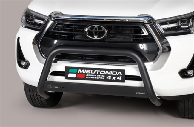 A-bar City - EU godkendt - i sort rustfri stål til Toyota Hilux årg. 2021+