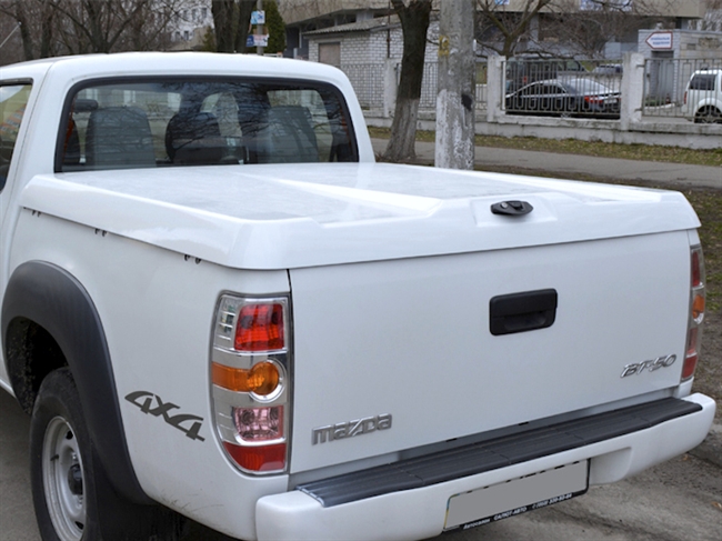 Ladtop Aeroklas Speed hard cover lakeret i bilens originalfarve til Ford Ranger og Mazda BT50 Double Cab Årgang 2006-2012