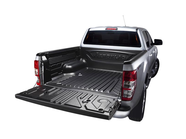 Ladindsats/bedliner - Over rail fra Aeroklas Kompatibel med originale lastkroge til Ford Ranger Double cab Årgang 2012-
