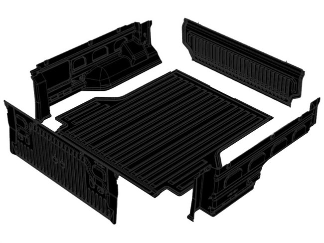 Ladindsats/bedliner - Under rail fra Aeroklas til Ford Ranger D/C Årgang 2023+/VW Amarok D/C Årgang 2023+