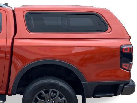 Hardtop fra Aeroklas med skyde sideruder til Ford Ranger D/C Årgang 2023+