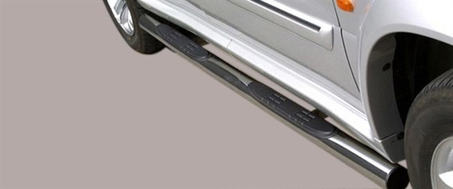 Side bars med trin fra Mach i rustfri stål - Fås i sort og blank til Grand Vitara XL7 årg. 04-07