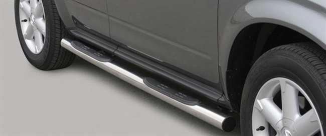 Side bars med trin i rustfri stål - Blank til Murano årg. 05-08