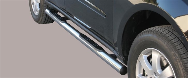 Side bars med trin i rustfri stål - Blank til ML årg. 06>