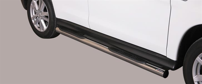 Side bars med trin fra Mach i rustfri stål - Fås i sort og blank til Mitsubishi ASX årg. 10+