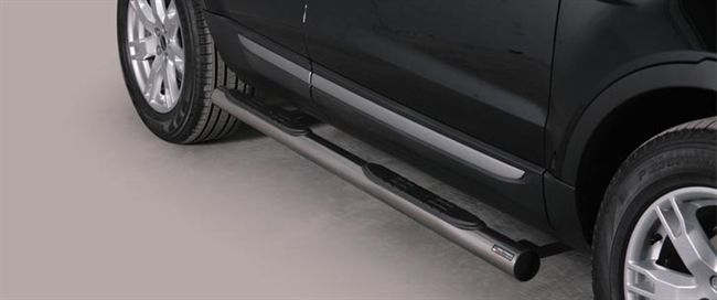 Side bars (trinbrædder) med trin fra Mach i rustfri stål - Fås i sort og blank til Land Rover Evoque årg. 11+