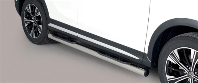Side bars med trin fra Mach i rustfri - Fås i sort og blank stål til Mitsubishi Eclipse Cross årg. 18+