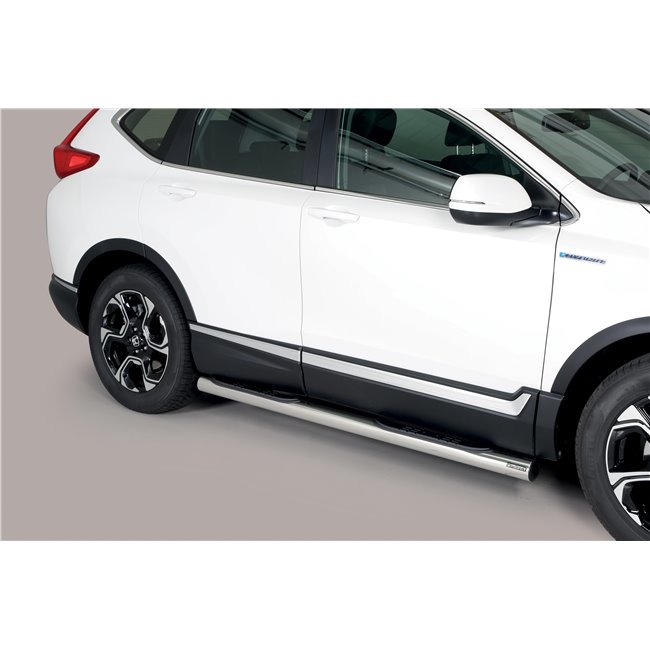 Side bars med trin fra Mach i rustfri stål - Fås i sort og blank til Honda CRV Hybrid årg. 19+