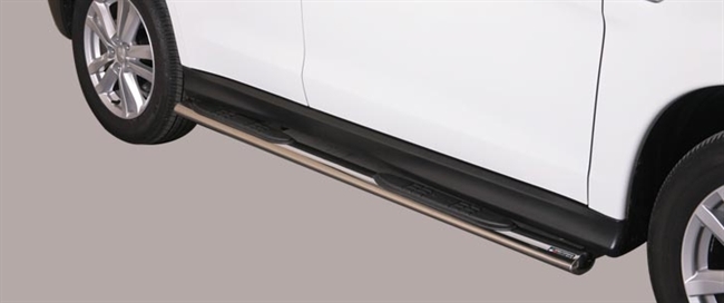 Side bars med trin fra Mach i rustfri stål - Fås i sort og blank til Mitsubishi ASX årg. 10+