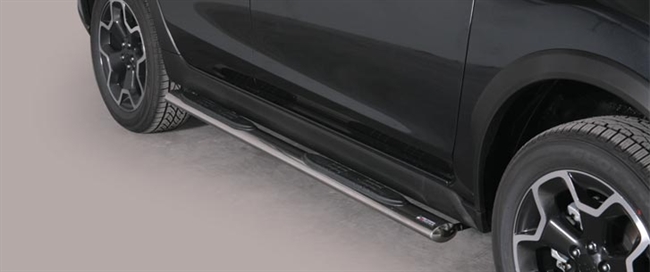 Side bars med trin fra Mach i rustfri stål - Fås i sort og blank til Subaru XV årg. 12+