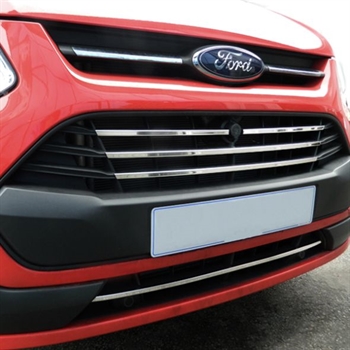 Frontgitter - Grill i rustfrit stål til Ford Transit Custom 2012-2018
