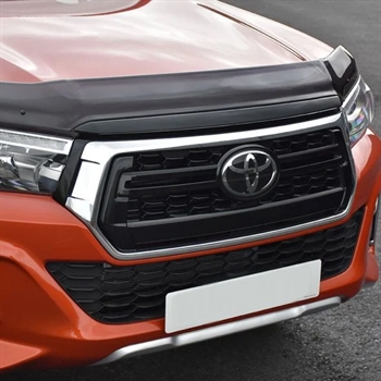 Motorhjelmsbeskyttelse "dark smoke" fra Trux til Toyota Hilux Årgang 2020+