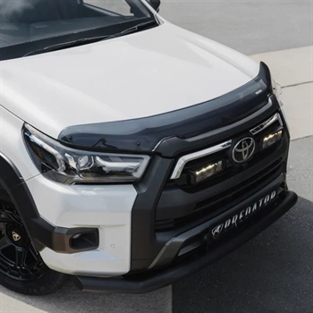 Motorhjelmsbeskyttelse sort akryl fra Trux til Toyota Hilux Årgang 2020+