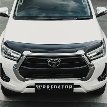 Motorhjelmsbeskyttelse "dark smoke" fra Trux til Toyota Hilux Årgang 2020+