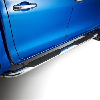  Side bars fra Trux i rustfri stål til Toyota Hilux D/C Årgang 2020+