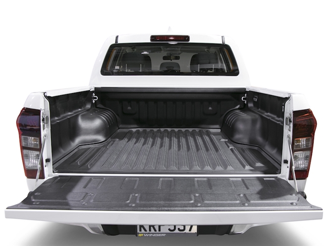 Ladindsats/bedliner Sportguard (under rail - split) fra Pro-Form til VW Amarok Double Cab Årgang 2010-2020