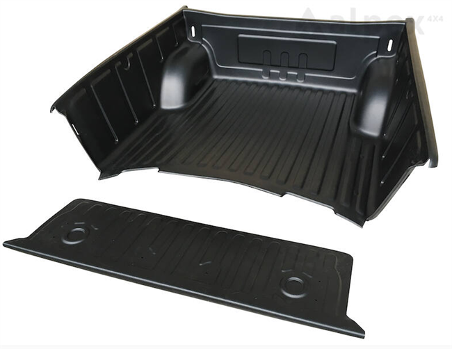 Ladindsats/bedliner - Over rail - Kompatibel med originale lastkroge til Mitsubishi L200 Double Cab 2005-2009
