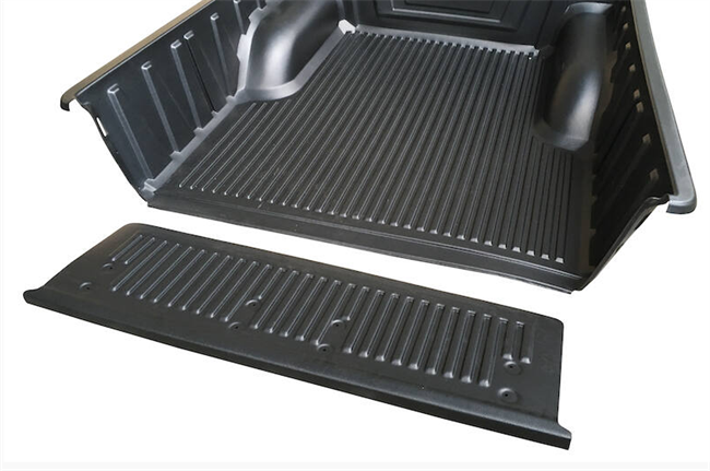 Ladindsats/bedliner - Over rail - Kompatibel med originale lastkroge til Mitsubishi L200 Double Cab 1996-2005