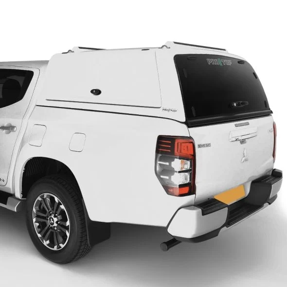 Hardtop fra ProTop Gullwing lakeret i bilens originalfarve med glas i bagdør til Mitsubishu L200 D/C Årgang 2019-2021