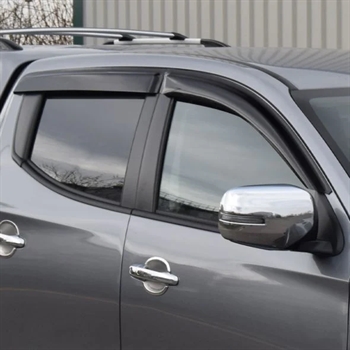 Vindafviser/wind deflector 4 stk. fra Trux til Mitsubishi L200 D/C Årgang 2019-2021