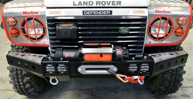Heavy Duty front kvadratisk spilkofanger til Land Rover Defender Alle modeller fra Raptor 4x4