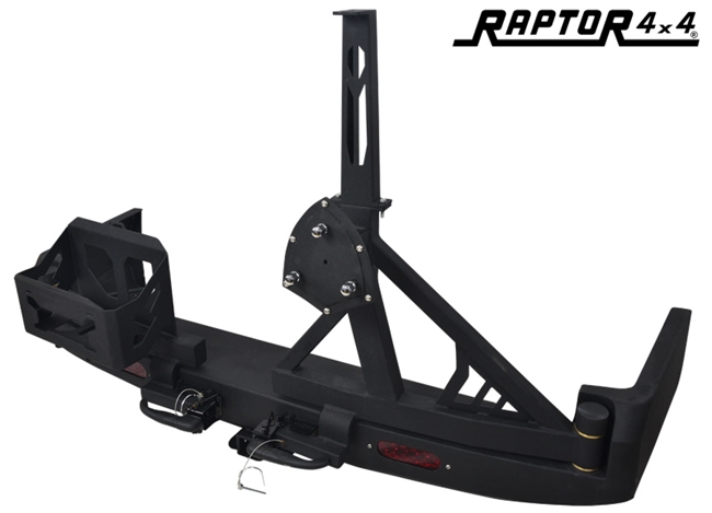 Bagkofanger med holder til reservehjul og jerry can til Nissan Patrol GR Y61