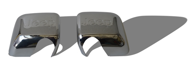Spejlbeskyttelse i krom til Jeep Wrangler JK fra Raptor 4x4