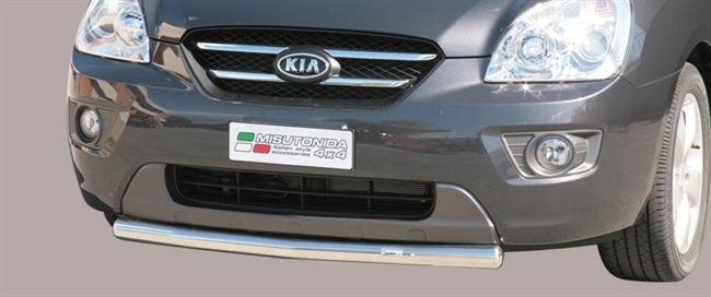 Beskyttelsesbar til forkofanger i rustfri stål - Blank til Kia Carens årg. 08+