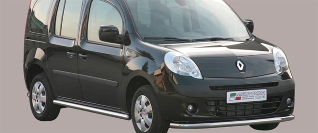 Beskyttelsesbar til forkofanger i rustfri stål - Blank til Renault Kangoo årg. 08-13