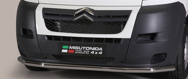 Beskyttelsesbar til forkofanger i rustfri stål - Blank til Citroen Jumper årg. 06-13