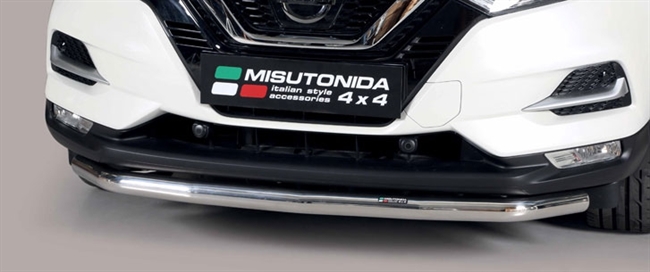 Beskyttelsesbar til forkofanger i rustfri fra Mach til Nissan Qashqai årg. 14+