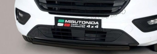 Beskyttelsesbar til forkofanger i rustfri stål - Sort til Opel Mokka X årg. 16>