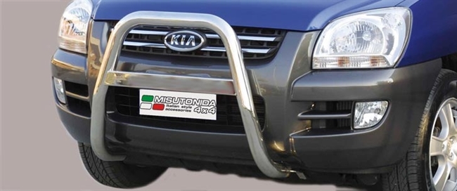 A-bar i rustfri stål - Blank til Kia Sportage årg. 04-08 