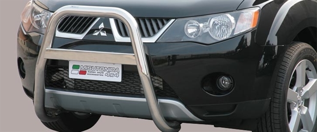 A-bar i rustfri stål - Fås i sort og blank til Mitsubishi Outlander årg. 07-10