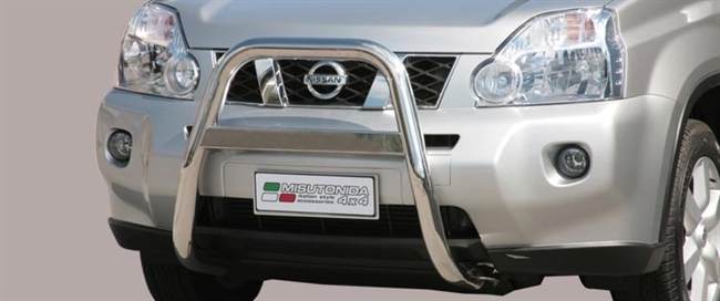 A-bar i rustfri stål - Blank med bil logo til Nissan X-Trail årg. 04-06