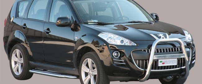 A-bar i rustfri stål - Blank til Peugeot 4007 årg. 07>
