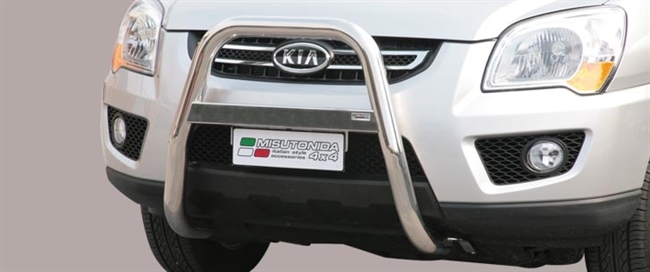 A-bar i rustfri stål - Blank til Kia Sportage årg. 08-10