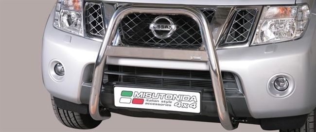 A-bar i rustfri stål - Blank til Nissan Navara D40 årg. 10>