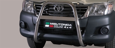 A-bar i rustfri stål - Blank til Hilux årg. 11 >