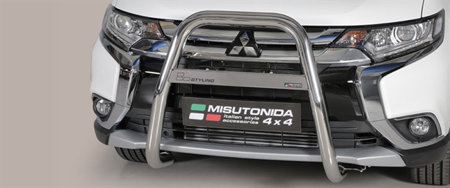 A-bar i rustfri stål - Blank til Mitsubishi Outlander årg. 15-19