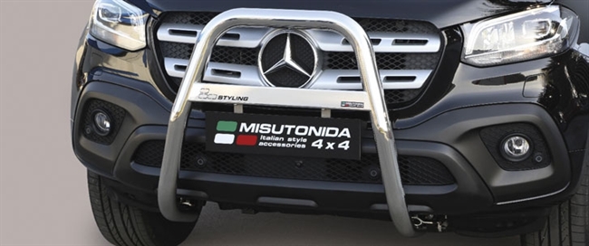 A-bar i rustfri stål - Blank til Mercedes X Class årg. 17>