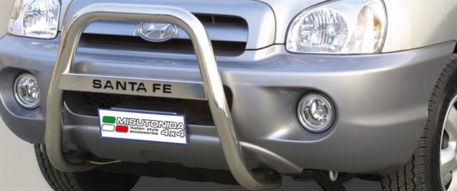 A-bar i rustfri stål med logo - Blank til Hyndai Santa Fe årg. 01-06