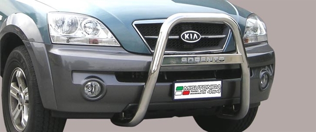 A-bar i rustfri stål med logo - Blank til Kia Sorento årg. 02-06