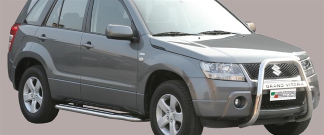 A-bar i rustfri stål med logo - Blank til Suzuki Grand Vitara årg. 05-08