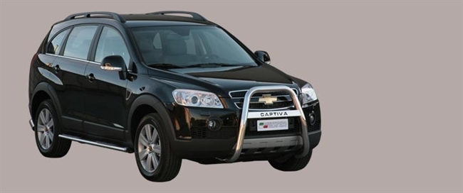 A-Bar i rustfri stål med billogo - Blank til Chevrolet Captiva MK1