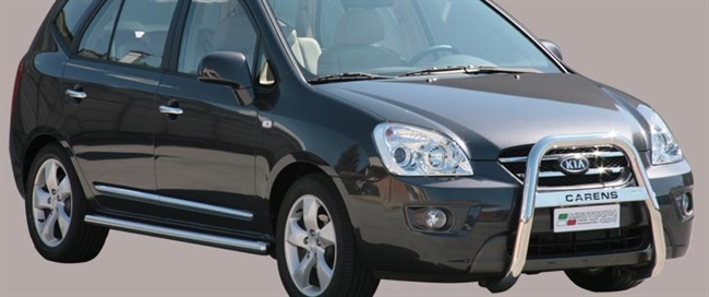 A-bar i rustfri stål med logo - Blank til Kia Carens årg. 08+