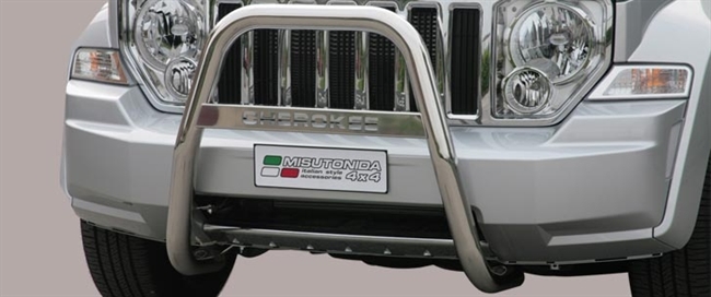 A-bar i rustfri stål med logo - Blank til Jeep Cherokee årg. 08-13